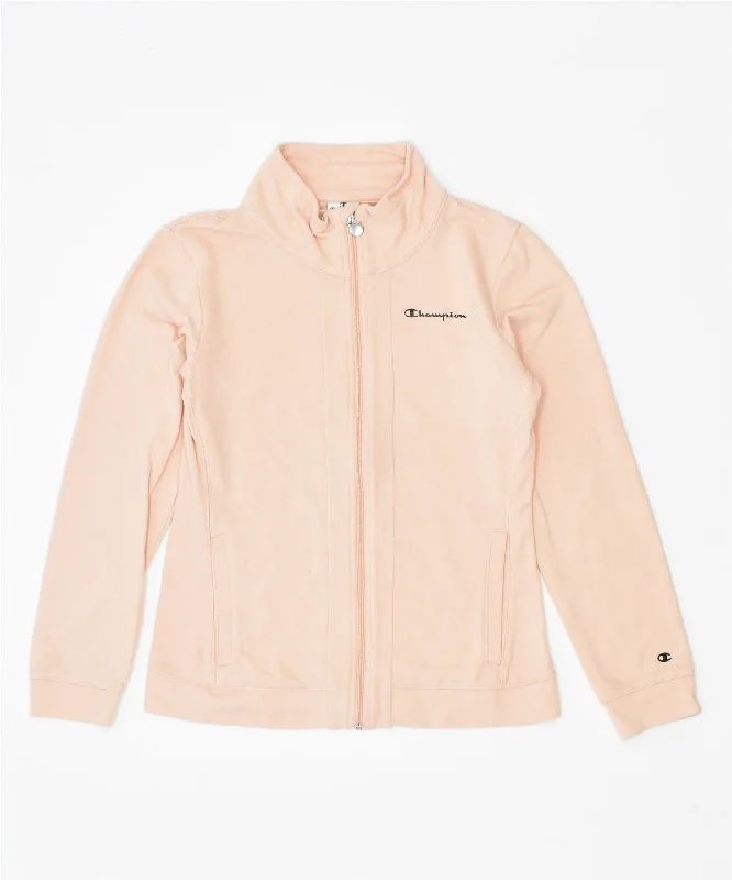 CHAMPION Womens Tracksuit Top Jacket UK 12 Medium Pink Cotton Wool Fabric Cashmere Fabric Tweed Fabric CHAMPION Womens Tracksuit Top Jacket UK 12 Medium Pink Cotton Wool Fabric Cashmere Fabric Tweed Fabric