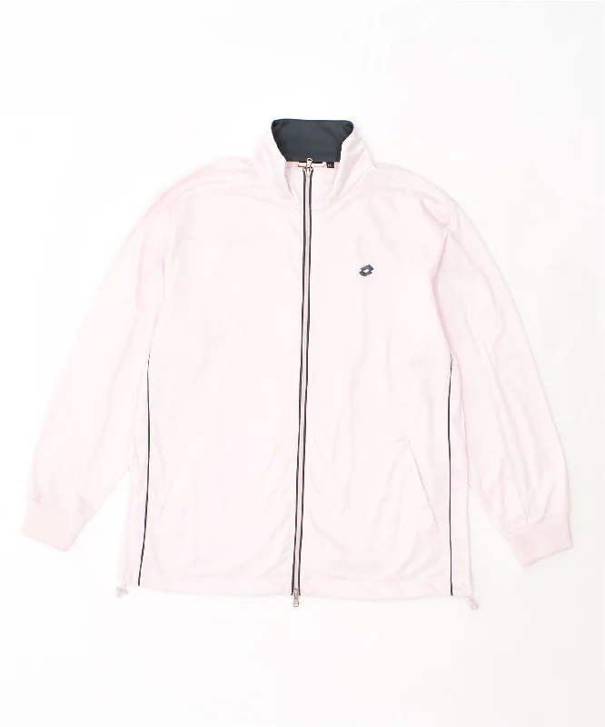 LOTTO Womens Tracksuit Top Jacket UK 20 2XL Pink Polyester Appliqued Jacket Beaded Jacket Sequined Jacket LOTTO Womens Tracksuit Top Jacket UK 20 2XL Pink Polyester Appliqued Jacket Beaded Jacket Sequined Jacket