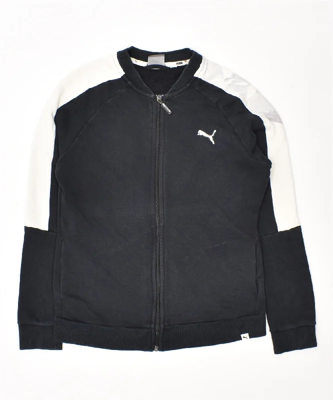 PUMA Womens Tracksuit Top Jacket UK 12 Medium Black Cotton Oversized Jacket Tailored Jacket Straight Jacket PUMA Womens Tracksuit Top Jacket UK 12 Medium Black Cotton Oversized Jacket Tailored Jacket Straight Jacket