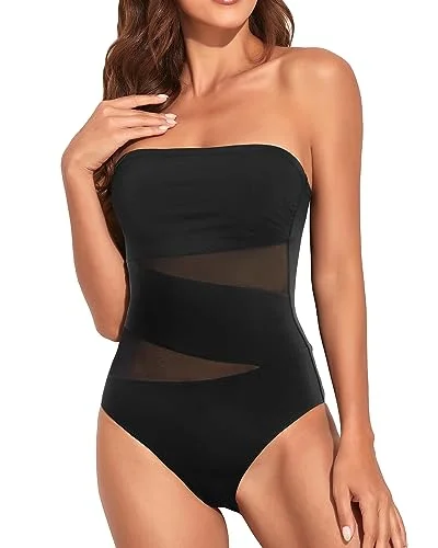 Strapless One Piece Tummy Control Swimwear Comfortable Tankini Set