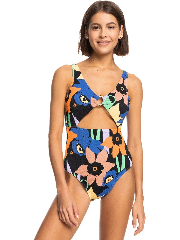 Womens Color Jam One-Piece Swimsuit Minimalist One-Piece