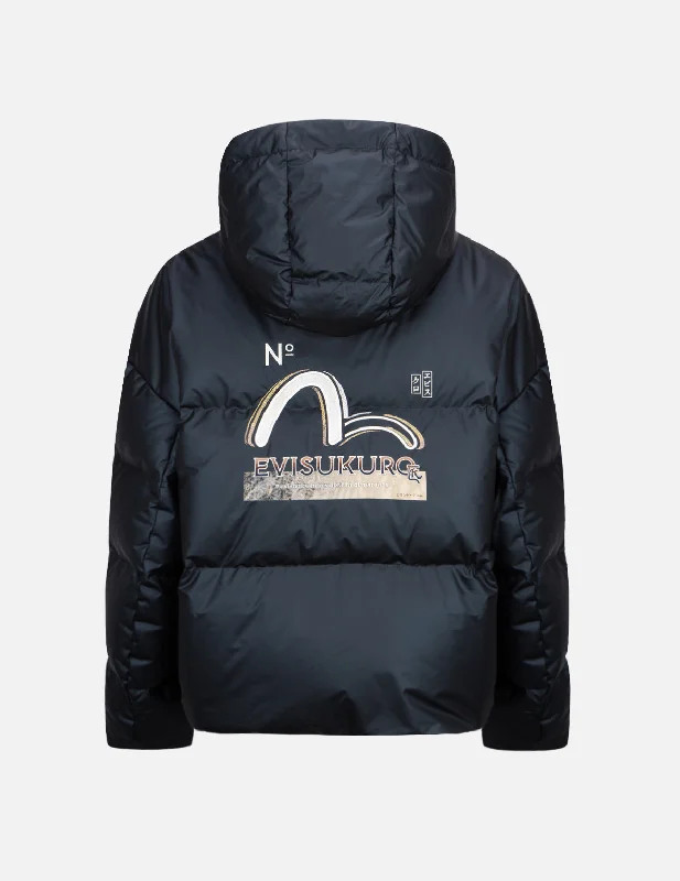 Brocade-pattern Seagull Embroidered Puffer Down Jacket Toggled Jacket Drawstring Jacket Belted Jacket Brocade-pattern Seagull Embroidered Puffer Down Jacket Toggled Jacket Drawstring Jacket Belted Jacket