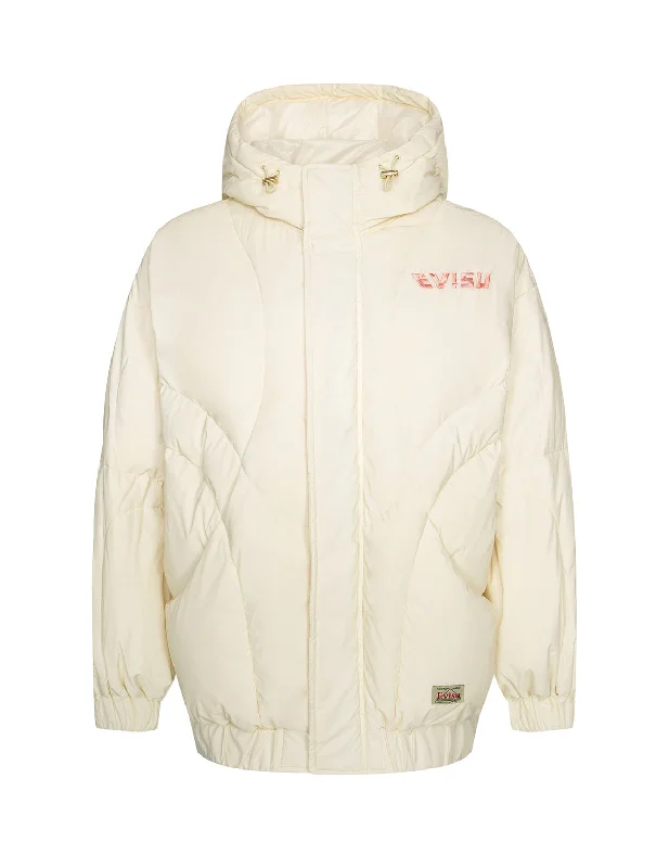 Camouflage Logo Embroidery Down Jacket Knit Fabric Woven Fabric Fleece Fabric