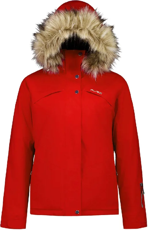 Chamonix Women's Insulated Jacket Faux Fur 2024 Collared Jacket Crew Neck Jacket Turtle Neck Jacket Chamonix Women's Insulated Jacket Faux Fur 2024 Collared Jacket Crew Neck Jacket Turtle Neck Jacket