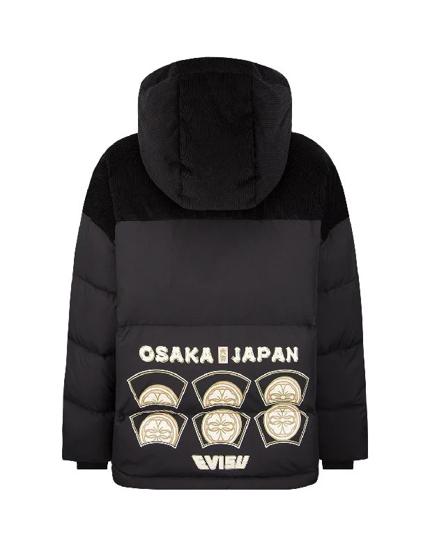 “Kamon Hide-and-Seek” Print Fabric Blocking Down Jacket Denim Jacket Leather Jacket Suede Jacket “Kamon Hide-and-Seek” Print Fabric Blocking Down Jacket Denim Jacket Leather Jacket Suede Jacket