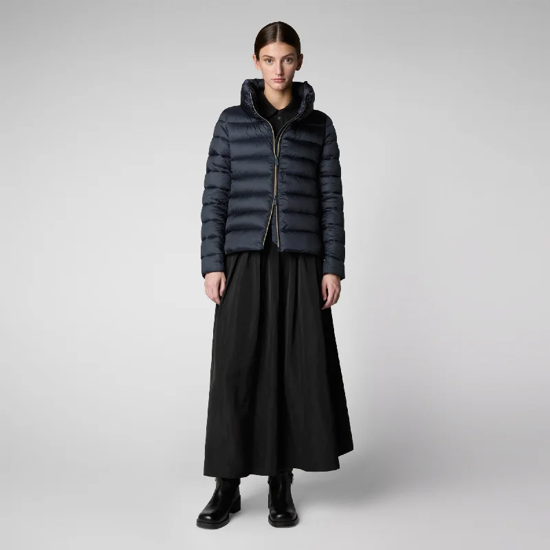 Women's Animal free Puffer Jacket Elsie in Blue Black Trench Coat Raincoat Waterproof Jacket Women's Animal free Puffer Jacket Elsie in Blue Black Trench Coat Raincoat Waterproof Jacket
