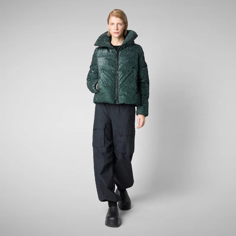 Women's Yvonna Animal free Puffer jacket in Land Green Striped Jacket Polka Dot Jacket Floral Jacket Women's Yvonna Animal free Puffer jacket in Land Green Striped Jacket Polka Dot Jacket Floral Jacket