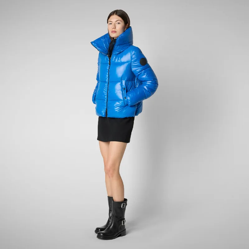 Women's Animal free Puffer Jacket Isla in blue blerry Hoodie Zip-Up Jacket Button-Up Jacket Women's Animal free Puffer Jacket Isla in blue blerry Hoodie Zip-Up Jacket Button-Up Jacket