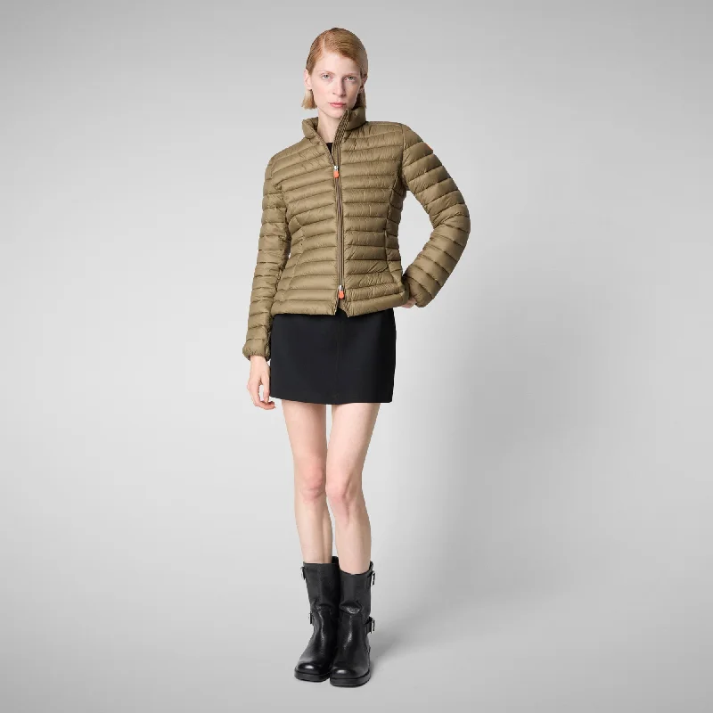 Women's Animal free Puffer Jacket Carly in Husk Green Faux Fur Jacket Real Fur Jacket Shearling Jacket Women's Animal free Puffer Jacket Carly in Husk Green Faux Fur Jacket Real Fur Jacket Shearling Jacket