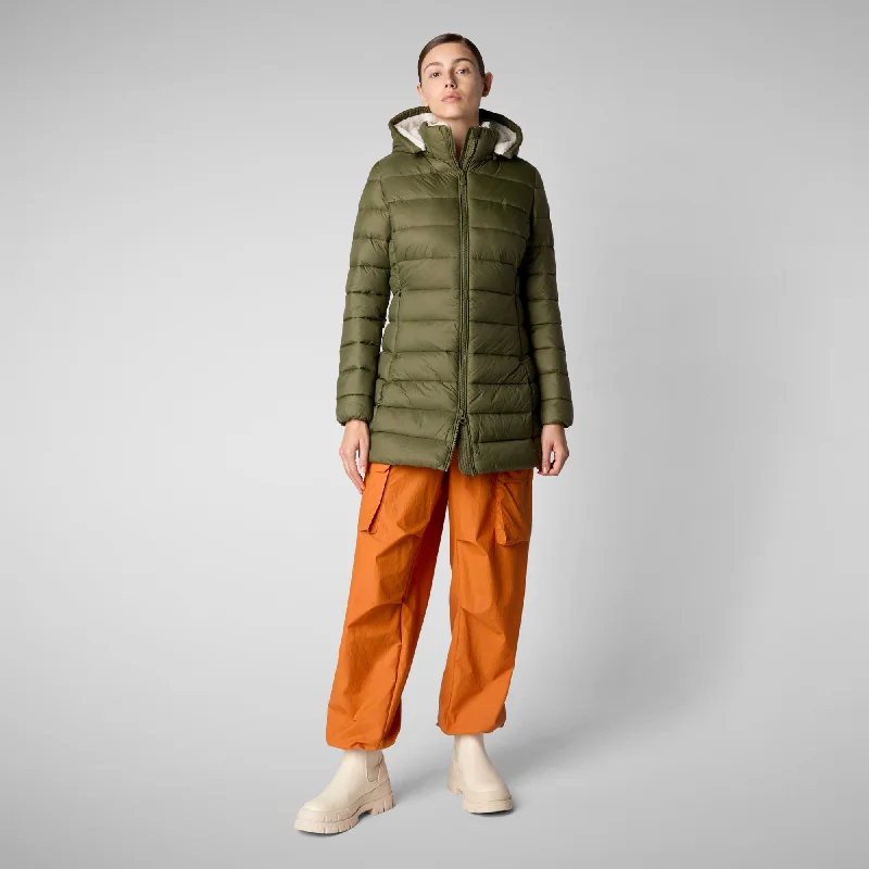 Women's Animal free Puffer Jacket Joanne in dusty olive Zippered Jacket Buttoned Jacket Snapped Jacket Women's Animal free Puffer Jacket Joanne in dusty olive Zippered Jacket Buttoned Jacket Snapped Jacket