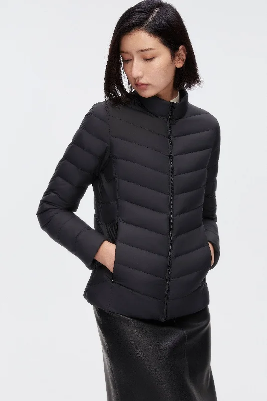 Women's Packable Ultralight Down Jacket Notch Collar Jacket Peter Pan Collar Jacket Cowl Neck Jacket Women's Packable Ultralight Down Jacket Notch Collar Jacket Peter Pan Collar Jacket Cowl Neck Jacket