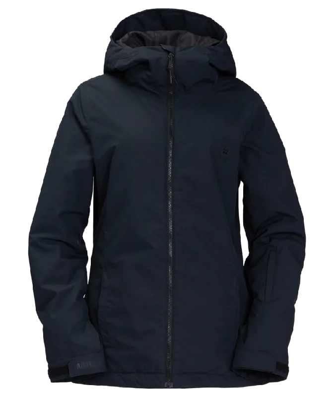 Billabong Sulu Women's Insulated Jacket Ribbed Jacket Pleated Jacket Ruffled Jacket