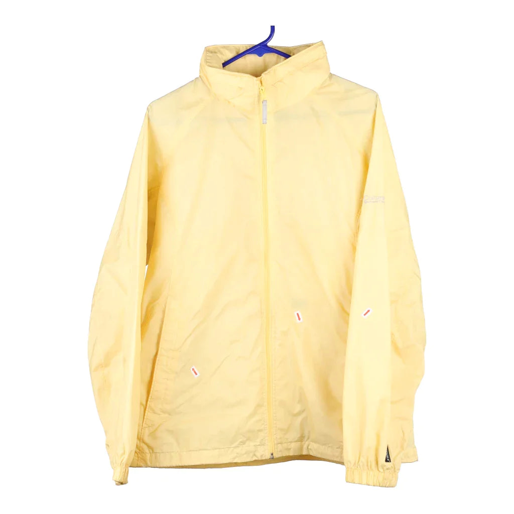 Columbia Jacket - Large Yellow Nylon Tailored Jacket Straight Jacket A-Line Jacket