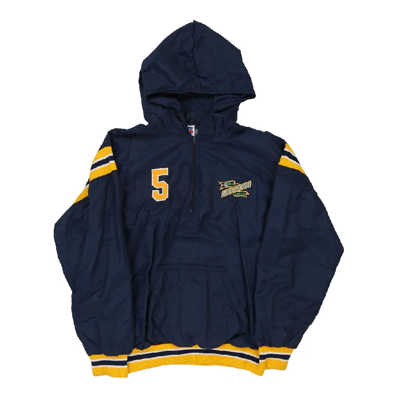 Rosemount Irish Russell Athletic College Jacket - Large Navy Polyester Corduroy Jacket Velvet Jacket Brocade Jacket