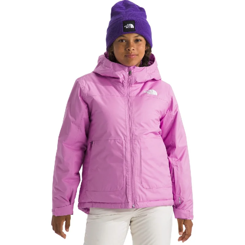 The North Face Girls' Freedom Insulated Jacket Faux Fur Fabric Real Fur Fabric Shearling Fabric