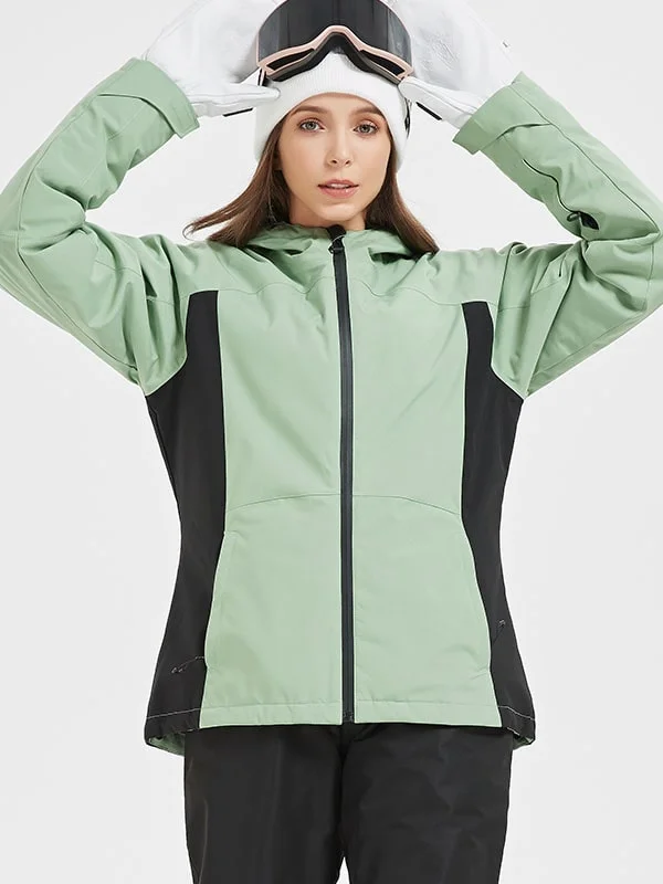 Women's Mountain Pow Waterproof Snow Jacket - SALE Zippered Front Buttoned Front Snap Front