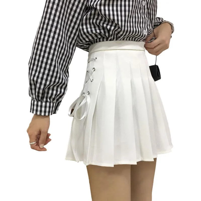 Pleated Skirt School Girl Plaid A-Line Flare Skater Short Skirt Uniforms Cosplay Sweet Girls Women High Waist leather skirt durable Pleated Skirt School Girl Plaid A-Line Flare Skater Short Skirt Uniforms Cosplay Sweet Girls Women High Waist leather skirt durable