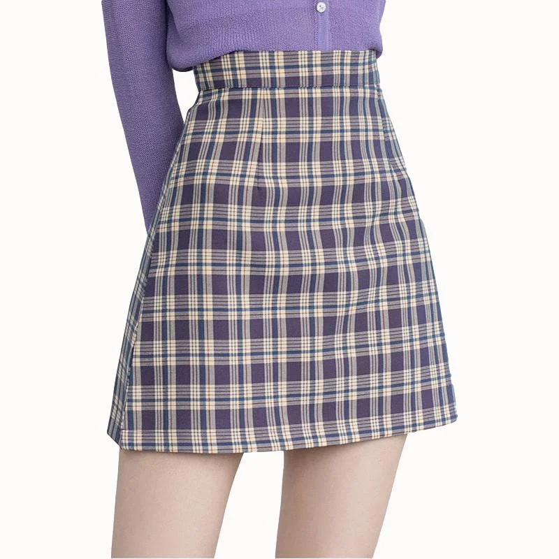 Women High Waist Pleated Skirt School Girl Plaid A-Line Flare Skater Short Skirt Uniforms Cosplay Sweet Girls wool skirt sturdy Women High Waist Pleated Skirt School Girl Plaid A-Line Flare Skater Short Skirt Uniforms Cosplay Sweet Girls wool skirt sturdy