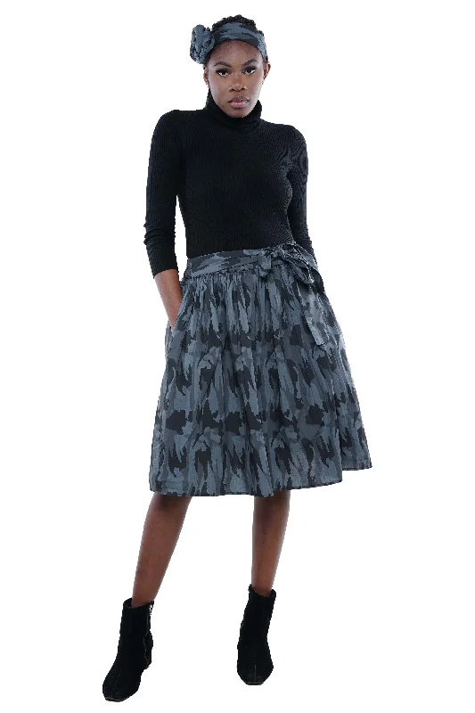 Camouflage Short Skirt chiffon skirt lightweight