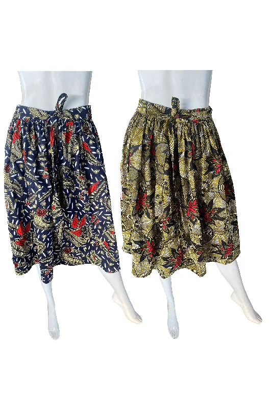 African Short Skirts (Pack of 2 Pieces) a-line skirt cut