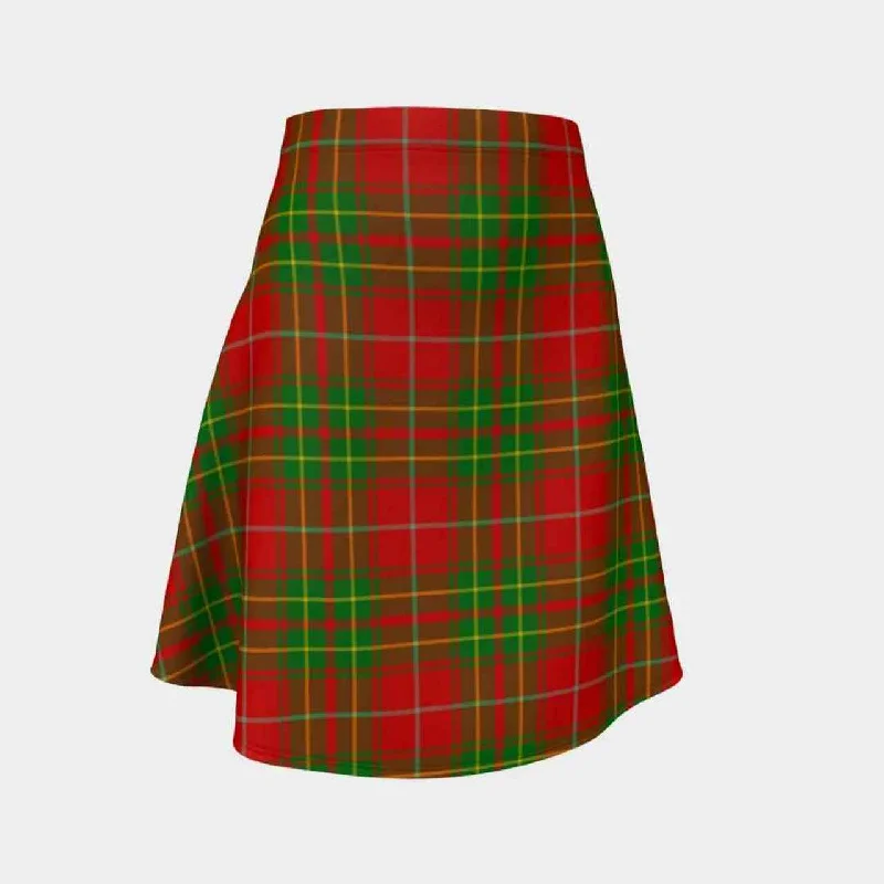 Burnett Ancient Tartan Flared Skirt corduroy skirt textured