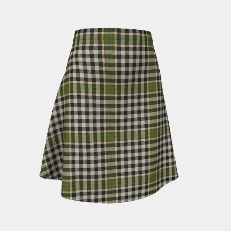 Burns Check Tartan Flared Skirt cashmere skirt soft