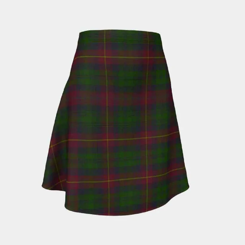 Cairns Tartan Flared Skirt elastic waist skirt