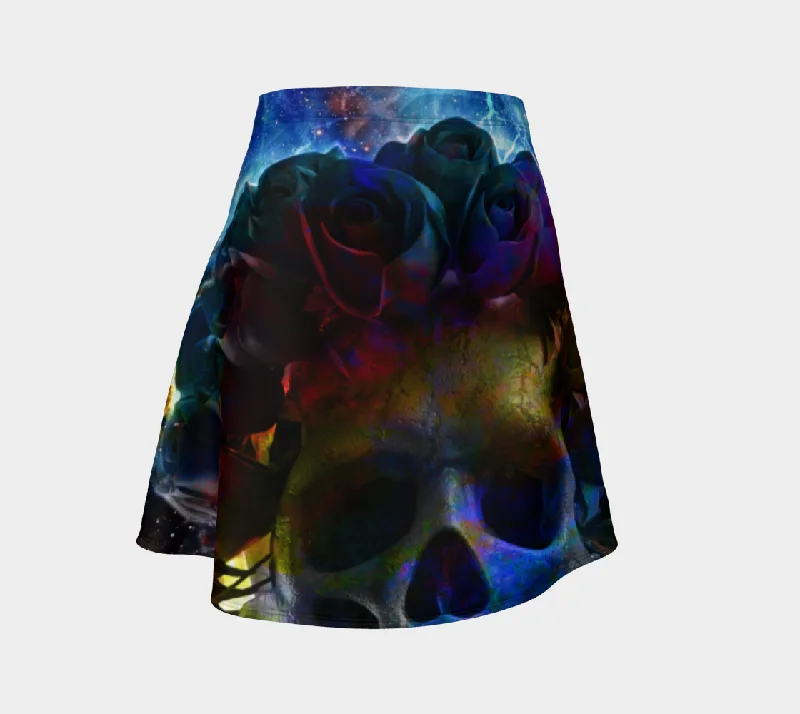 LADY WITH ROSES FLARE SKIRT a-line skirt cut