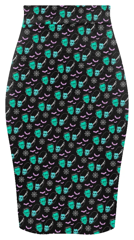 Monster Love Pencil Skirt corduroy skirt textured