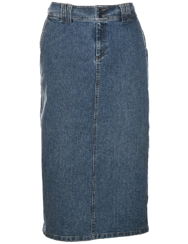 Pencil Shape Denim Skirt - M denim skirt trendy