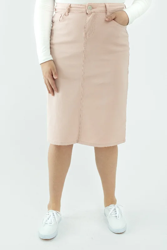 Taye Denim Skirt in Rose mini skirt trendy